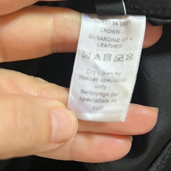 Joseph Crown Lambskin Leather Trimmed Stretch-Gabardine Pants in Black 6 - Picture 11 of 16